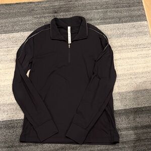 Men's LuLulemon Black Quarter-Zip